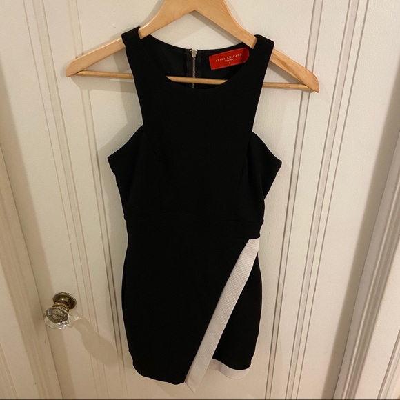 AKIRA Dresses & Skirts - Akira Black & White Asymmetrical Dress